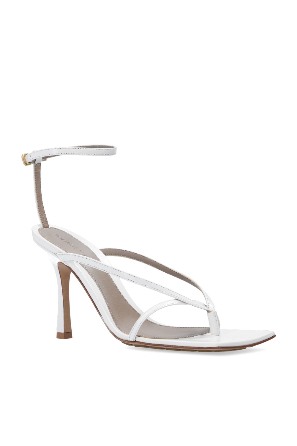 Bottega veneta white sandals hot sale